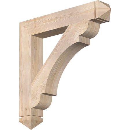 Olympic Arts & Crafts Smooth Bracket, Douglas Fir, 5 1/2W X 36D X 36H